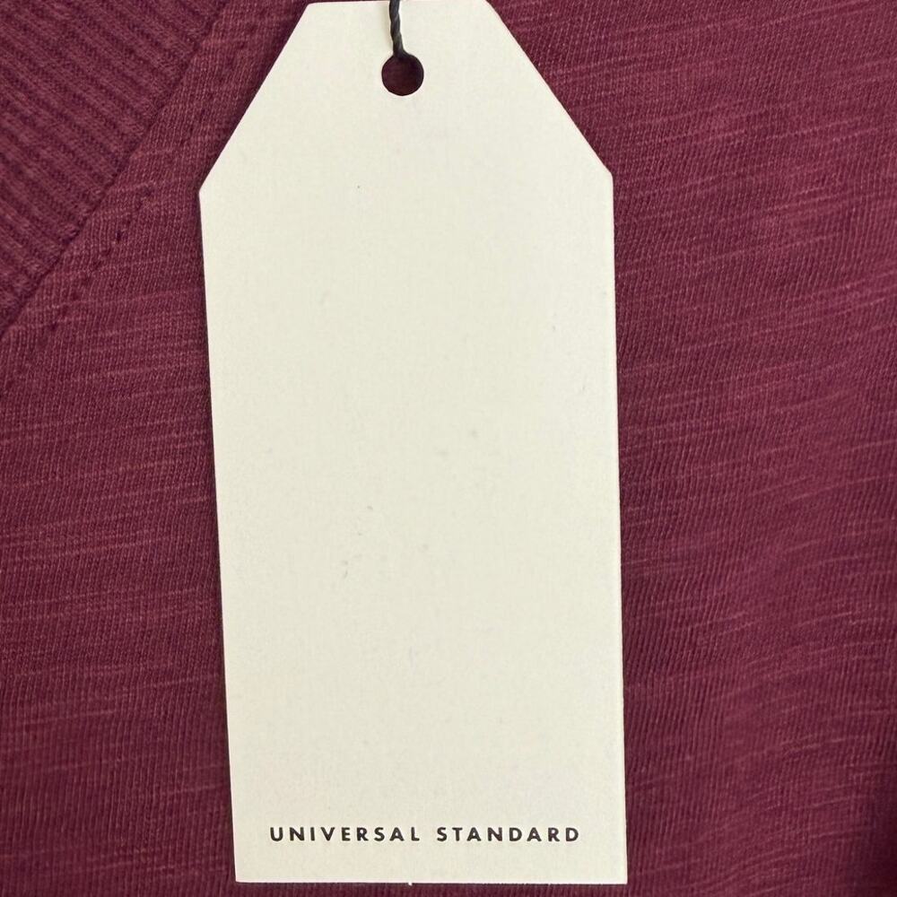 NWT Universal Standard Women's Sz XS Long Sleeve V-Neck Tee Top T-shirt Purple - Picture 6 of 8